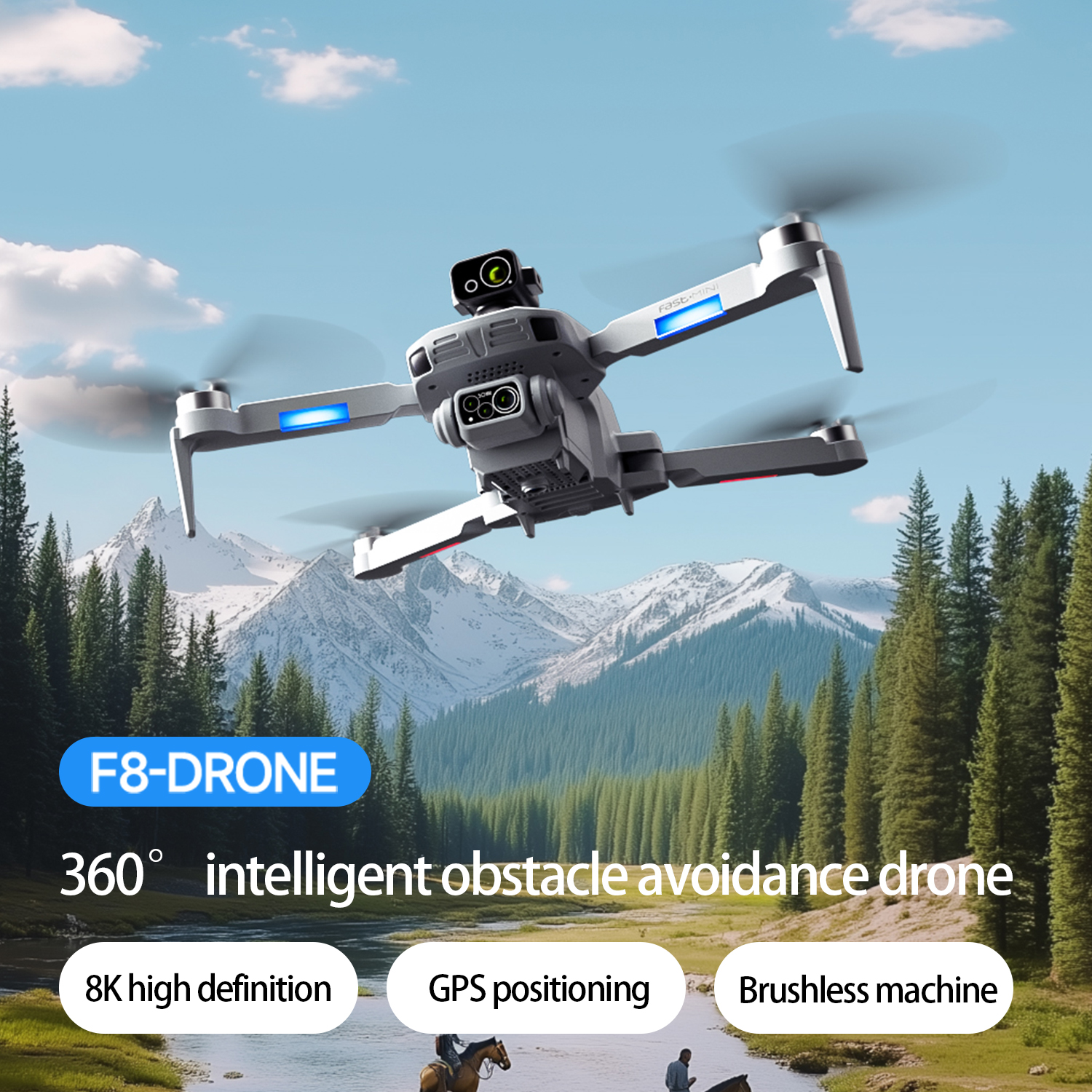 F8 MAX GPS Drone Professional  - Drone Camera Mount review and price