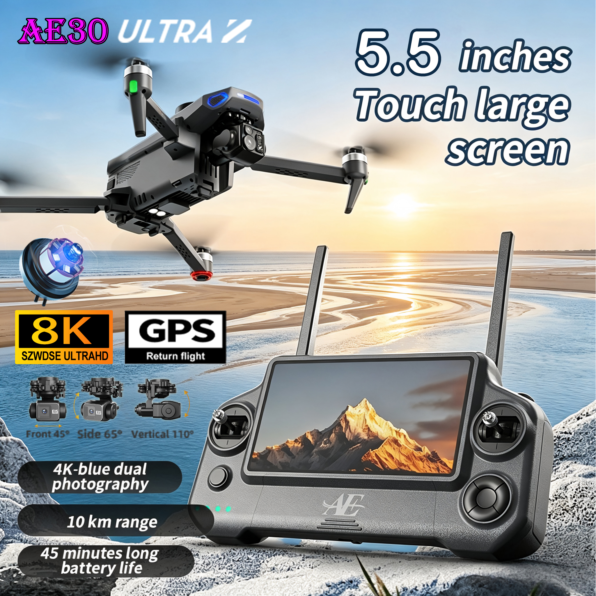 NEW AE30 Ultra GPS Drone 4K Pr - Drone Camera With Gimbal review and price